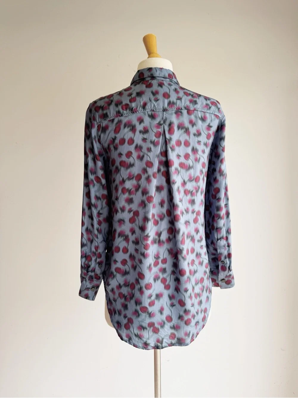 J. Crew Cherry Cola Drapey Viscose Button Down Shirt XXS